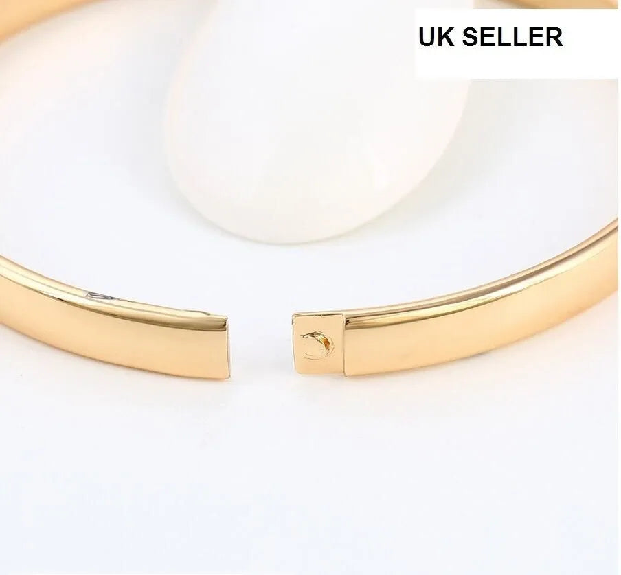 Gold bracelet on a white background with 'UK Seller' text.