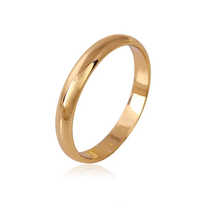 Classic plain gold wedding ring for men and women UK